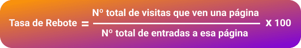 Fórmula Tasa de Rebote