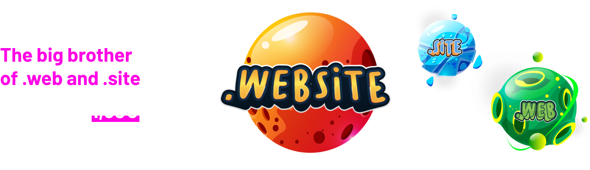Order the .website domain for only 3,45€